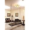 Jairi Traders Plank Wooden Swing Indoor Outdoor Teak Wood Hanging Swing ...