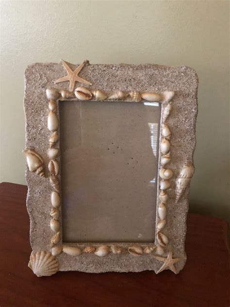 Vintage Starfish and Seashells Picture Frame - Etsy