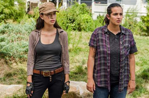 Alanna Masterson as Tara Chambler, Christian Serratos as Rosita ...