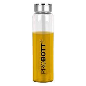 PROBOTT Vetroware Borosilicate Round Glass Water Bottle for School ...