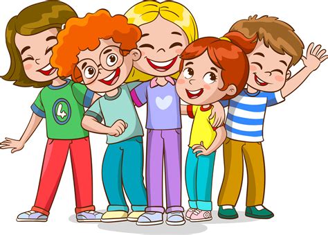 Diverse Group Of Students Clip Art