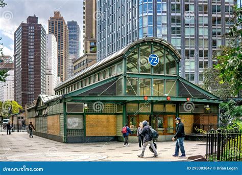 Downtown View of the 72nd Street Station Located at the Intersection of ...