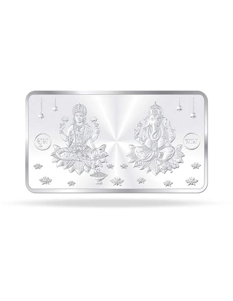 Precious Moments Lakshmi Ganesh BIS Hallmarked Silver Bar Of 10 Gram in ...
