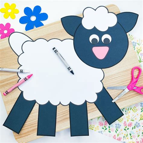 Sheep Craft for Kids Sheep Craft Template Paper Sheep - Etsy