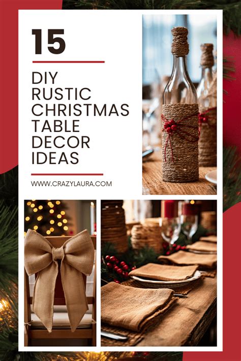 Image result for Rustic Christmas Table Decorations