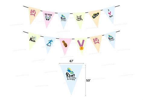 Marathon Theme Flag Bunting | Party supplies online – Party Supplies India