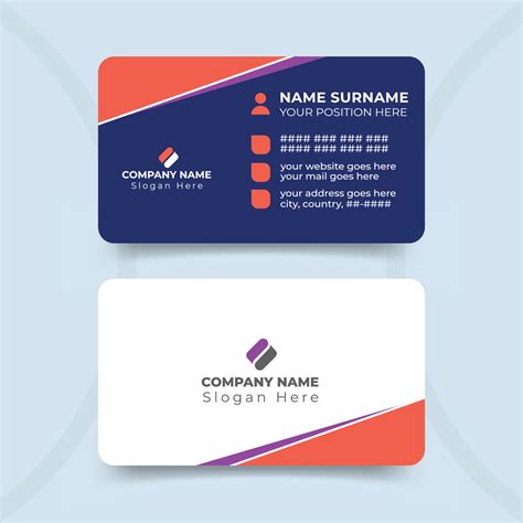 Corporate Business Card Template 的图像结果