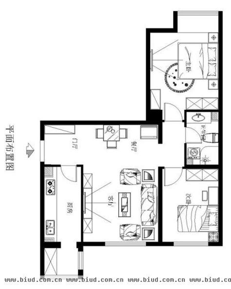 八家嘉苑-二居室-93平米-装修设计 - 家居装修知识网