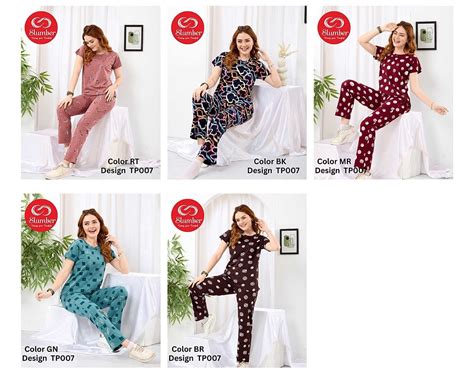 Print Tp007 Slumber Sinker Pyjama Night Suits Wholesaler Gujarat ...