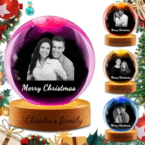 Amazon.com: Personalized Snow Globe with Name Custom Light Up Snowman ...