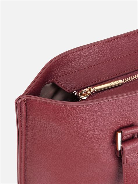 Jackie Dark Cherry Tote Bag by IRTH | House Of Titan