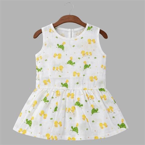 Yellow Duck Everyday Cotton Frocks for Little Girls – Todlerry