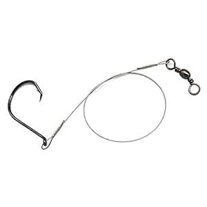 Fishing Hook with Leader Single Eagle Claw Hook Bottom Fishing Rig ...