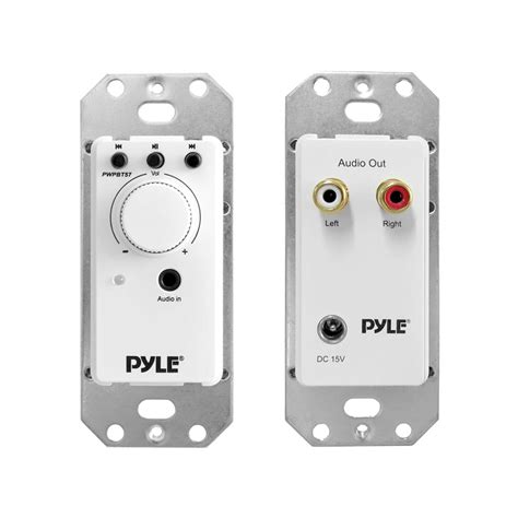 Pyle PWPBT57 In-Wall Bluetooth Audio Receiver, Aux Input for Sound ...