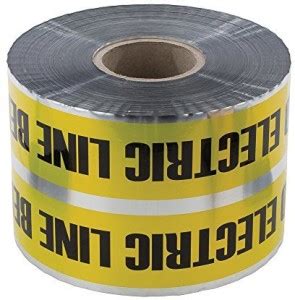 NSI Detectable Underground Line Tape, Legend"Caution Buried Electric ...