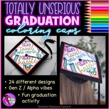 Coloring Graduation Caps Decoration Printables for Graduation Party and ...