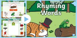 Rhyming Words Worksheet - Primary Resources (teacher made)