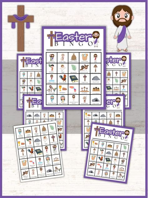 Christian Easter Bingo Cards Printables