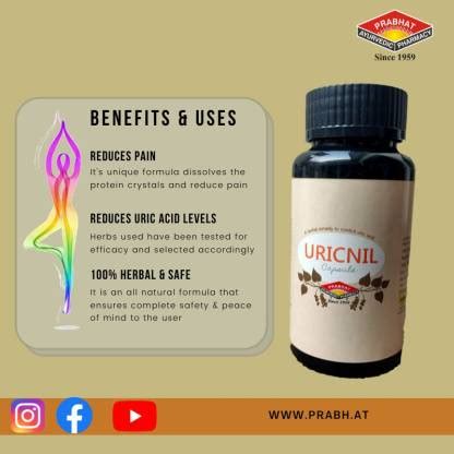 prabhat ayurvedic pharmacy Uricnil Capsule | Shallaki | Joint Pain ...