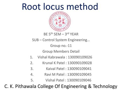Image result for Examples of Root Locus Method in Control