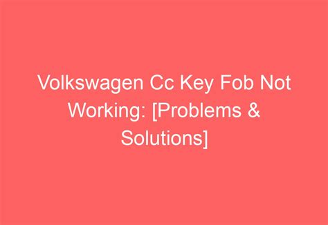 Image result for Volkswagen Keyless Entry Problems
