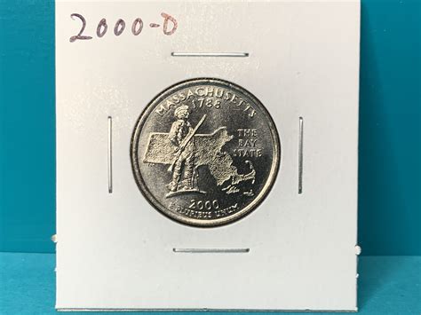 2000-D Massachusetts 50 State Quarter - For Sale, Buy Now Online - Item ...
