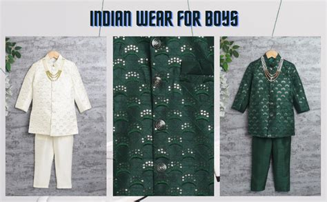 Buy AHHAAAA Kids Ethnic Cotton Silk Blend Sequin Print Indo-Western ...