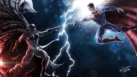 Batman vs Superman: Epic 8K Ultra HD DC Comics Showdown Wallpaper