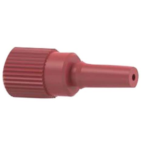 Idex Threaded Luer Adapter, Red ETFE/Natural PP, 0.050" Bore, Male Slip ...