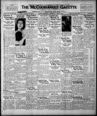 The McCook Daily Gazette from McCook, Nebraska on April 7, 1937 · 1