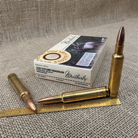 Weatherby .338-378 WBY Magnum 225 gr Barnes X-Bullet - Box/20 | Old ...