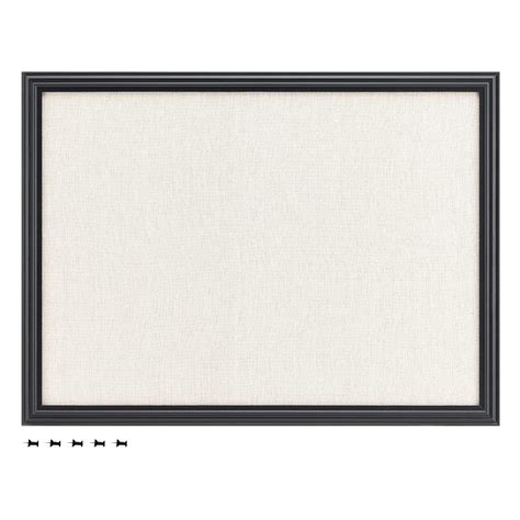 Navaris Framed Linen Bulletin Board - 17 x 23 inches Fabric Jewelry ...