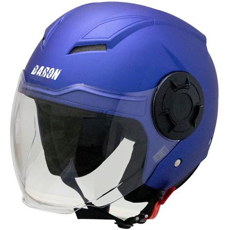 Steelbird SBH-31 Baron ISI Certified Open Face Helmet (Medium 580 MM ...