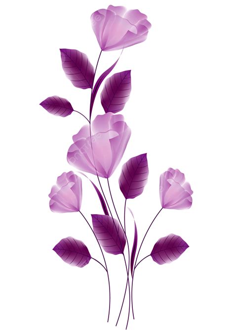 Purple Color Flower PNG, Vector, PSD, and Clipart With Transparent ...