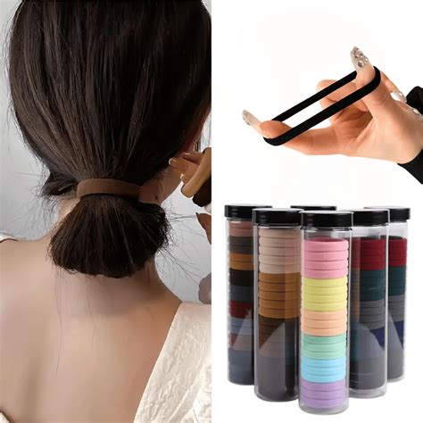 20pc Seamless Elastic Hair Ties - for Women&Girls - Simple Korean Style ...