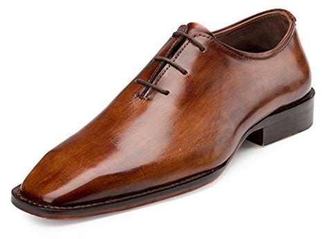 Buy ESCARO ROYALE Men's Geniune Leather Brown Formal Oxford Shoes ...