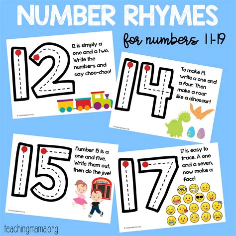 Math Number Rhymes 的图像结果