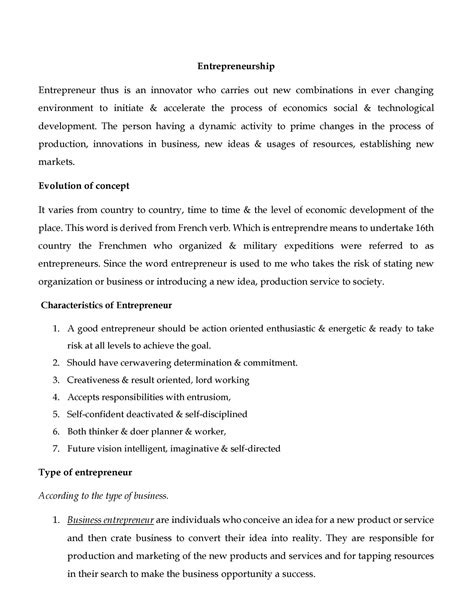 Entrepreneurship - Entrepreneurship Entrepreneur thus is an innovator ...