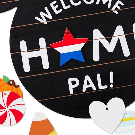 Disney Mickey Mouse Ears Welcome Sign With Seasonal Decorations ...