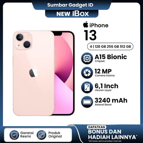 Jual Apple Iphone 13 128GB 256GB 512GB Original New Garansi Resmi ...