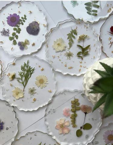 Image result for Resin Flower Coaster Tutorials