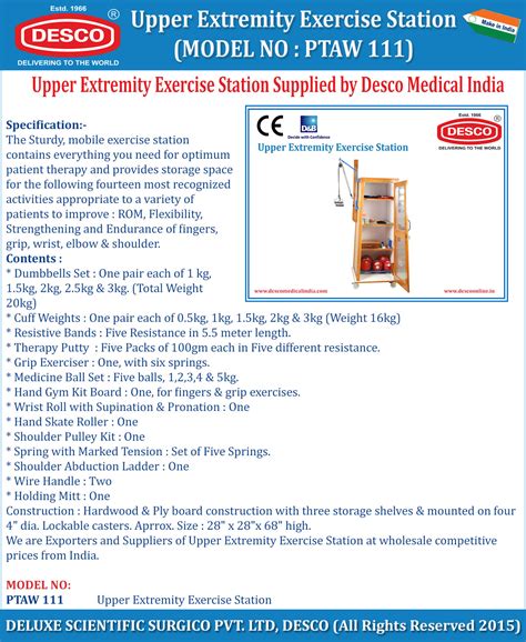 Upper Extremity Exercise Station | Desco