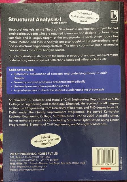 Structural Analysis - I: Buy Structural Analysis - I by Bhavikatti S. S ...