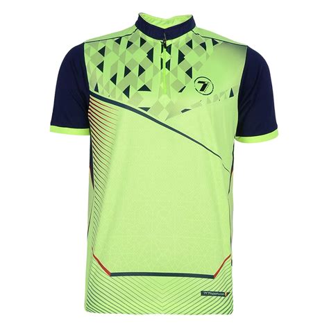 Buy 7070 Designer Dry Fit Jersey (Floro Blue, 46) at Amazon.in
