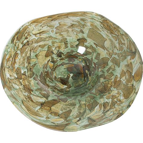 Centre de table élégance cristalline en vert chic 40 x 40 x 6.5 cm Vert ...