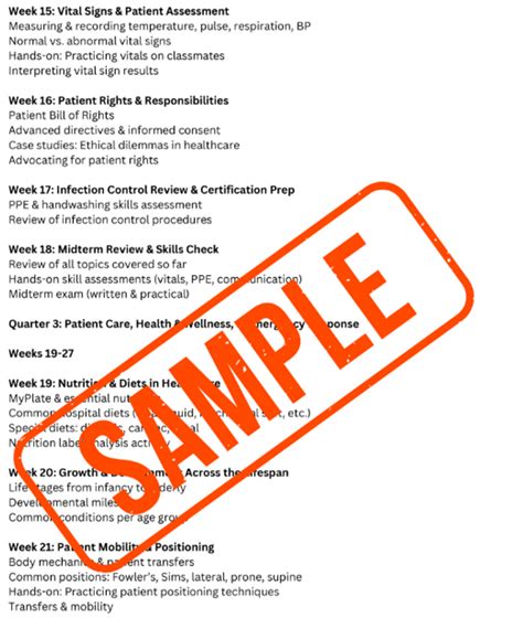 Comprehensive 36-Week CTE Principles of Health Science Curriculum Plan ...