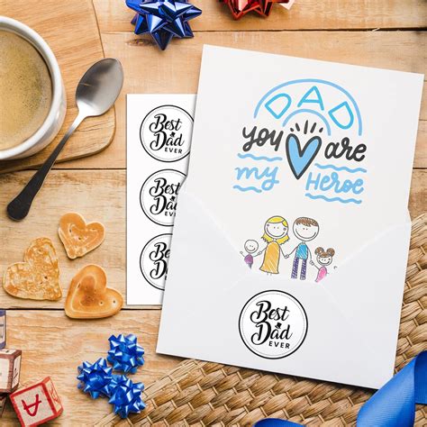 Buy Mobiusea Creation Fathers Day Stickers | 90-Pack for Fathers Day ...
