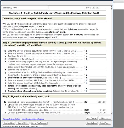 Form 941 3Q 2020