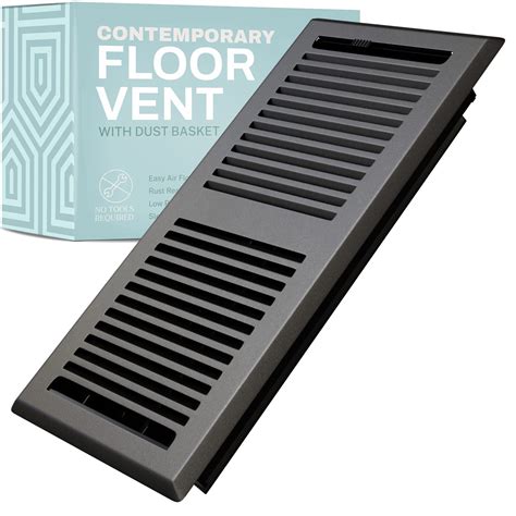 4X14 Floor Vent Cover Floor Register with Mesh Cover Trap, Heat and Air ...