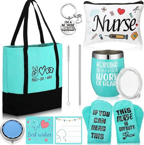 Amazon.com | Hushee 7 Pcs Nurse Appreciation Gifts for Women CNA Week ...